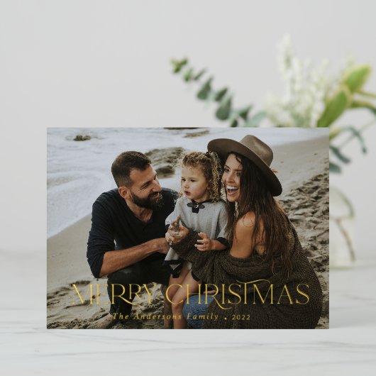 クリスマス1写真 ボタニカル フラワーフォイル ホリデー (立ち正面)