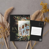 クリスマス1写真joy botanicalフローラ 箔シーズンポストカード