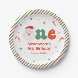 クリスマス1回目の誕生日パーティー ペーパープレート
