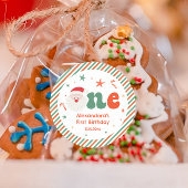 クリスマス1回目の誕生日パーティー ラウンドシール