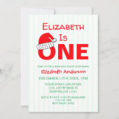 クリスマス1回目の誕生日 招待状 (正面)