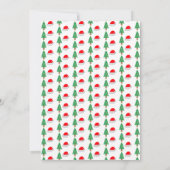 クリスマス1回目の誕生日 招待状 (裏面)