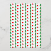 クリスマス1回目の誕生日 箔招待状 (裏面)