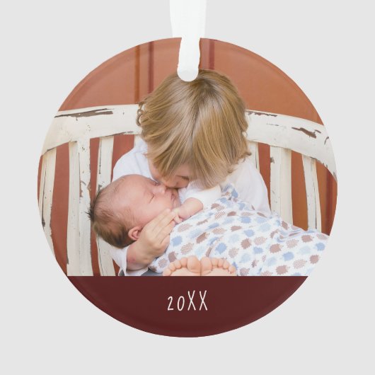 クリスマス1枚の写真が愛で結ばれる オーナメント (裏面)