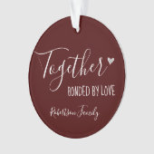 クリスマス1枚の写真が愛で結ばれる オーナメント (正面)