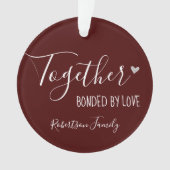 クリスマス1枚の写真が愛で結ばれる オーナメント (正面)