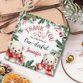 クリスマス1歳の誕生日の冬ありがとう フェイバータグ