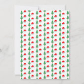 クリスマス1歳誕生日 招待状 (裏面)