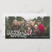 クリスマス1水平またはパノラマフォト疑問に思-  シーズンカード (正面)