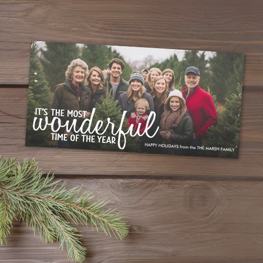 クリスマス1水平またはパノラマフォト疑問に思-  シーズンカード