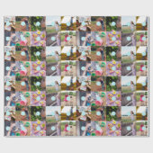 クリスマス10フォトコラージュラッピング紙 ラッピングペーパー (フラット)