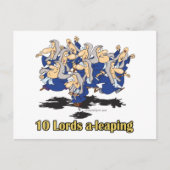 クリスマス10日目の10日目の貴族10人 シーズンポストカード (正面)