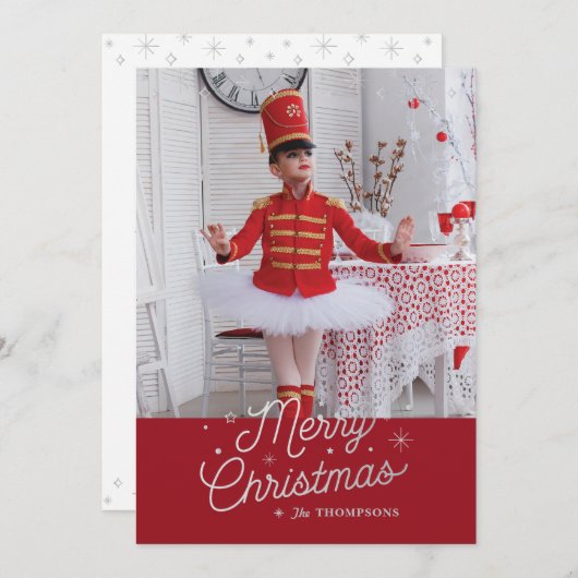 クリスマス10日目/クリスマスフォトカード シーズンカード (正面/裏面)