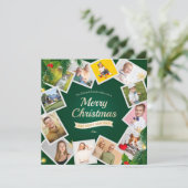クリスマス12フォトコラージュホリデーカード シーズンカード (スタンド正面)