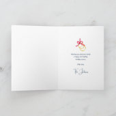 クリスマス12日のクリスマスファイブ金ゴールドリングや輪 カード (内部)