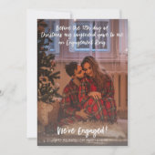 クリスマス12日の前 – 写真婚約しただ (正面)