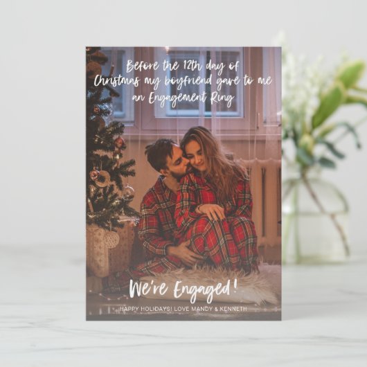 クリスマス12日の前 – 写真婚約しただ (スタンド正面)