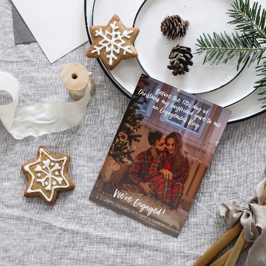 クリスマス12日の前 – 写真婚約しただ