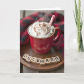 クリスマス12月ホットチョコレート シーズンカード (正面)