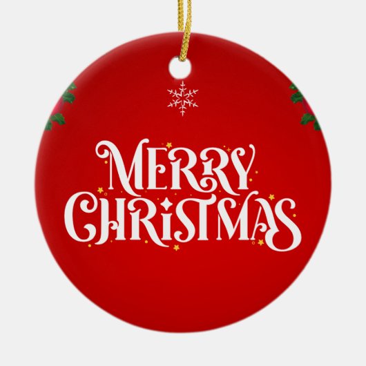 クリスマス13 セラミックオーナメント (正面)