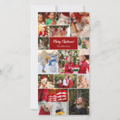 クリスマス14フォトコラージュ赤デジタルメール シーズンカード (正面)