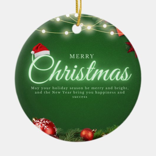 クリスマス14 セラミックオーナメント (正面)