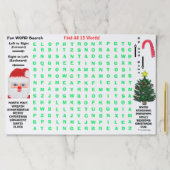 クリスマス15語の検索活動 ペーパーパッド (インサイチュ)