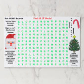 クリスマス15語の検索活動 ペーパーパッド (正面)