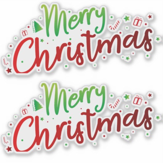 クリスマス16 シール (正面)