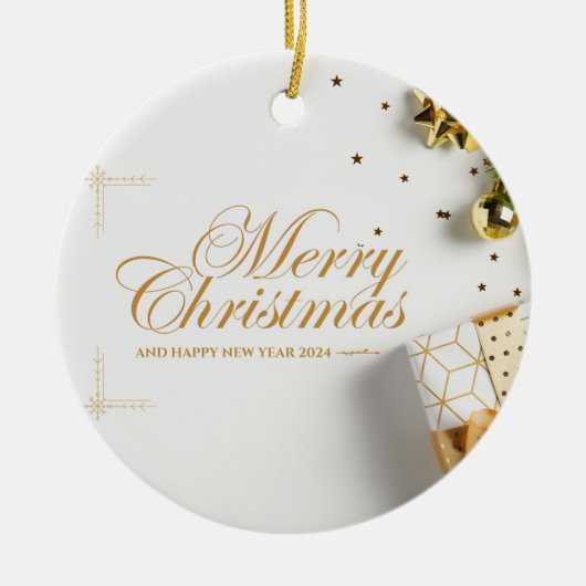 クリスマス16 セラミックオーナメント (正面)