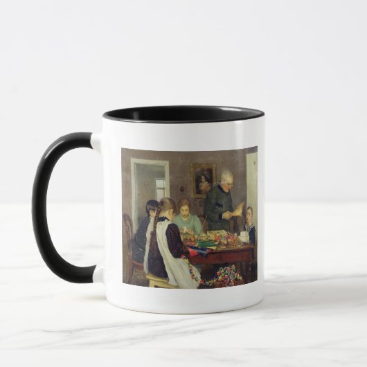 クリスマス1896年のための準備 マグカップ (左)