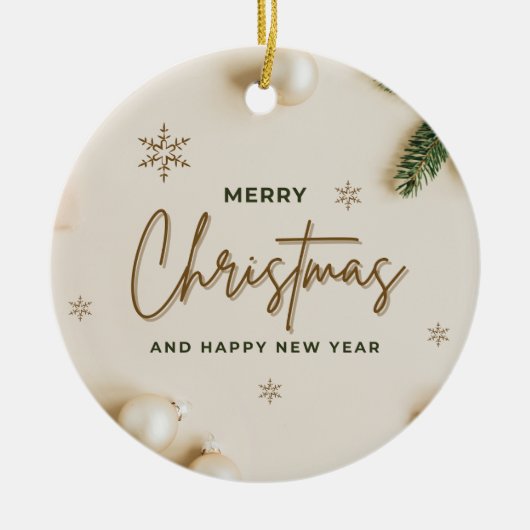 クリスマス18 セラミックオーナメント (正面)