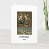 クリスマス1906年で鳴っている天使 シーズンカード (裏面)