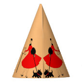 クリスマス1950ヴィンテージレディース パーティーハット (裏面)