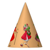 クリスマス1950ヴィンテージレディース パーティーハット (左)