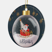 クリスマス1 セラミックオーナメント (左)