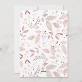 クリスマス1 フォト アーチ 水彩 ボタニカル ホリデ シーズンカード (裏面)