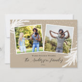 クリスマス2の写真スクリプトスノータン シーズンカード (正面)