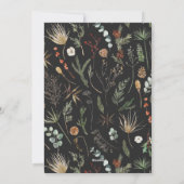 クリスマス2フォトアーチ水彩植物フローラ シーズンカード (裏面)