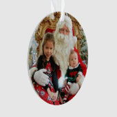 クリスマス2写真キッズ&家族澄んギフト – Tree オーナメント (正面)
