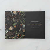 クリスマス2写真植物性フローラ折り畳み休日 カード (内部)