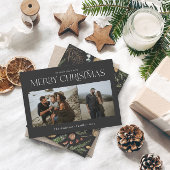 クリスマス2写真水彩植物性フローラ シーズンカード