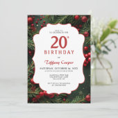 クリスマス20誕生日 招待状 (スタンド正面)