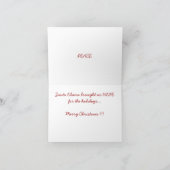 クリスマス200のためのサンタオバマの希望… -カスタマイズ シーズンカード (内部)