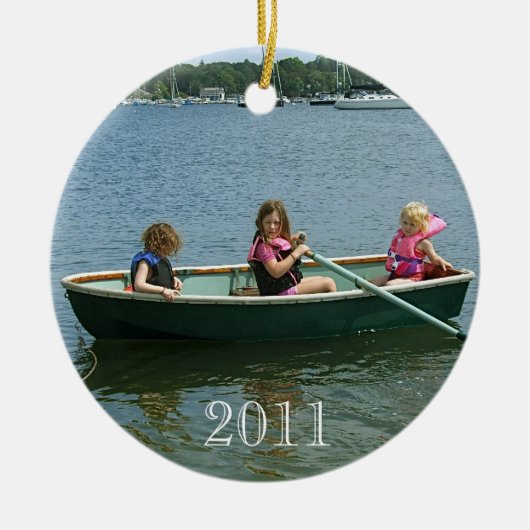 クリスマス2011年のアメリア セラミックオーナメント (正面)