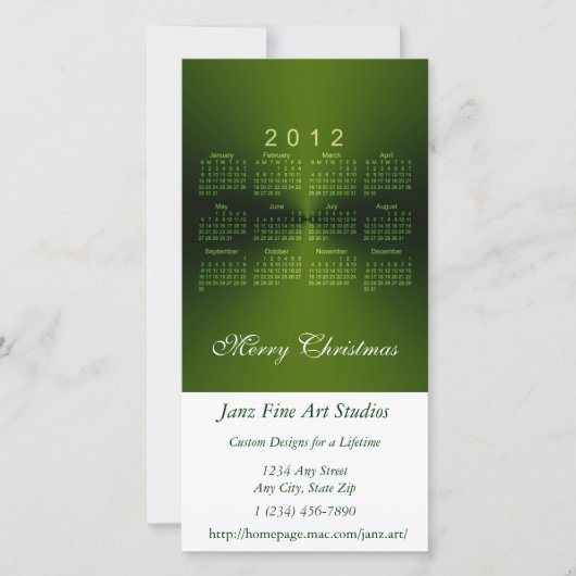 クリスマス2012カレンダー シーズンカード (正面)