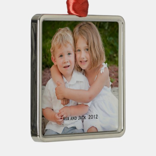 クリスマス2012写真記念オーナメント メタルオーナメント (右)