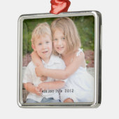 クリスマス2012写真記念オーナメント メタルオーナメント (左)