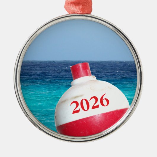 クリスマス2012魚釣りボバーオーナメント メタルオーナメント (正面)