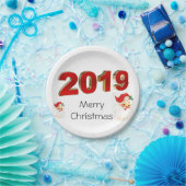 クリスマス2019メリークリスマス ペーパープレート (パーティー)